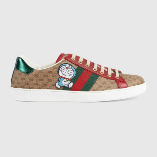 gucci哆啦a梦鞋真假,gucci哆啦a梦鞋 doraemon x gucci 哆啦a梦 x 古驰联名系列 ace系列男士运动鞋 绿尾
