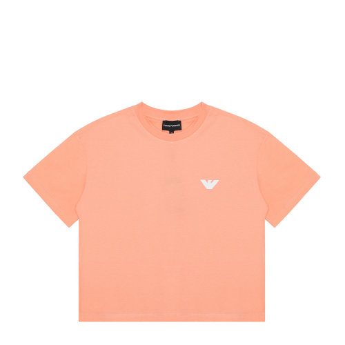 emporio armani/安普里奥阿玛尼 粉色小logo 女士短袖t恤 3k2t7x-2j53