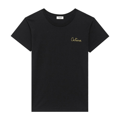 【celine赛琳 女士短袖t恤【经典】celine/赛琳 celine 刺绣书写体