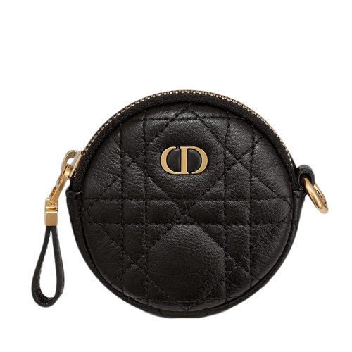 【包税】dior/迪奥 21春夏新款caro系列 女士黑色菱纹柔软小牛皮可