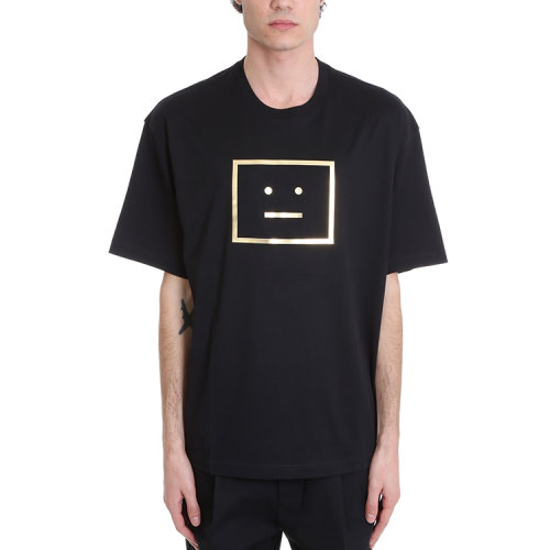 acne studios/acne studios 21年春夏 logo 男性 黑色 男士短袖t恤 cl