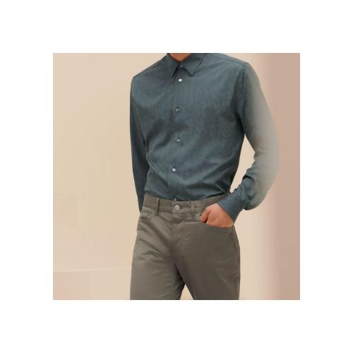 【包邮包税】 hermes爱马仕 21年春夏 男士 长袖衬衫 chemise corps a