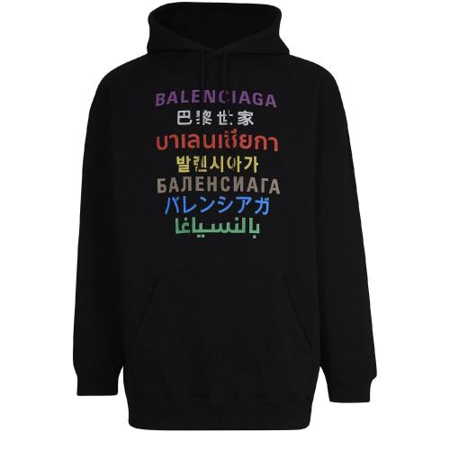【包邮包税】 balenciaga巴黎世家 21年春夏 男士 卫衣 带风帽运动衫