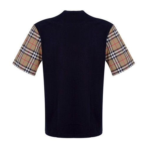 burberry/博柏利黑色格纹短袖时尚休闲男士短袖t恤80148951