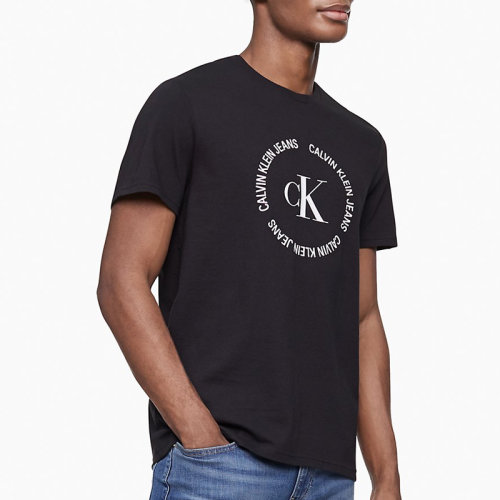 21新款 春夏款 男款 时尚 休闲 ck logo图案印花 圆领 百搭 tee 男士