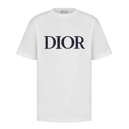 【包税】dior/迪奥 2021年新款 男士白色棉质汗布t恤183j685a0677_c
