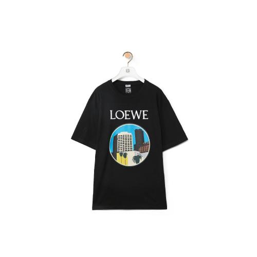 【包邮包税】 loewe罗意威 21年春夏 男士 短袖t恤 洛杉矶系列纯*w*棉