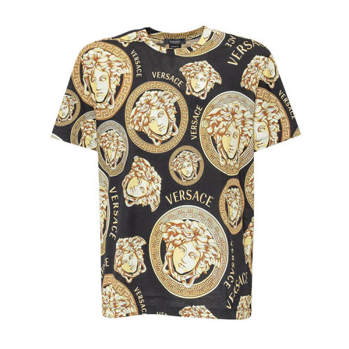versace/范思哲 21年春夏 男士服装 男性 黑色 男士短袖t恤 a761131f