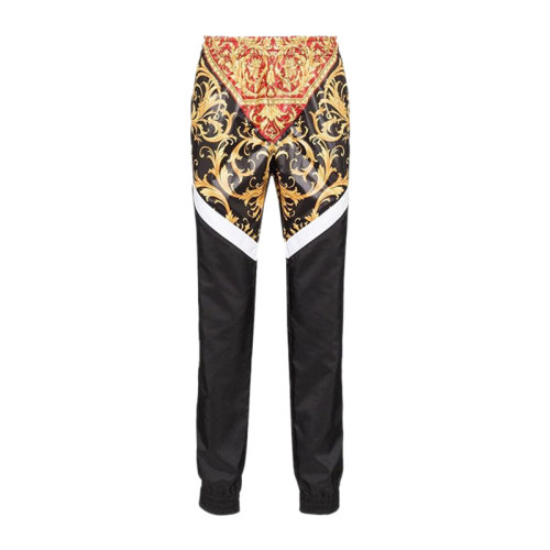 versace/范思哲 男士多色拼接印花运动裤休闲裤 a84825-a232533-a7207