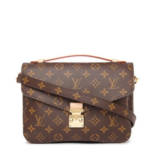 louis vuitton/路易威登 女包 老花pvc邮差包pochette metis手袋m