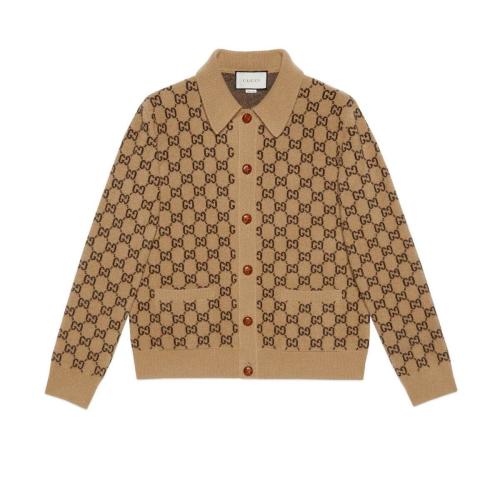 【包邮包税 gucci古驰 21年春夏 男士 gg羊毛开衫 645234 xka4r