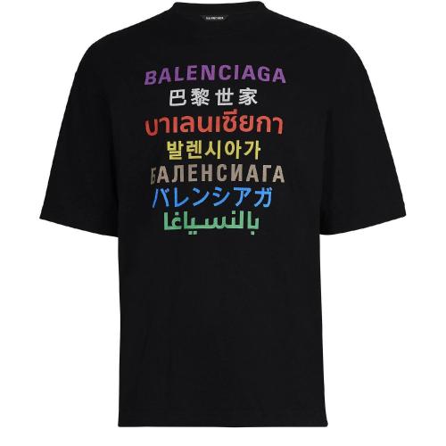 【包邮包税】 balenciaga巴黎世家 21年秋冬 男士 短袖t恤 经典剪裁款