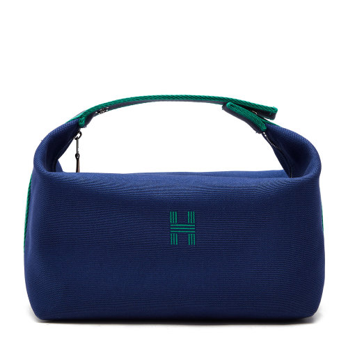 hermes(爱马仕) #蓝色帆布饭盒包