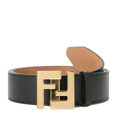 fendi/芬迪 腰带 双f扣 粒面皮 7c0403 牛皮革