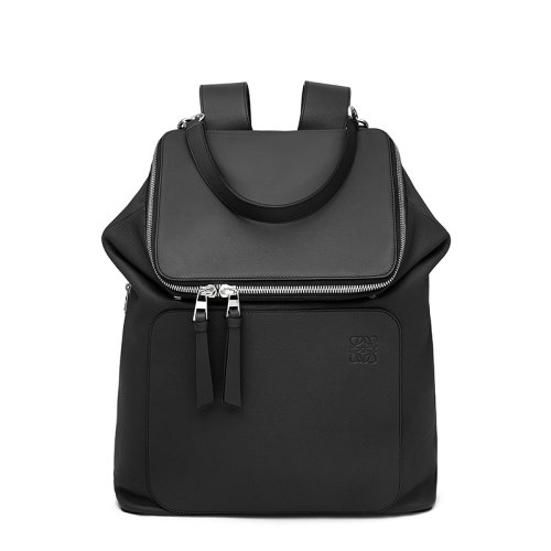 【包税】loewe/罗意威 goya backpack系列 男士黑色软粒小牛皮徽标