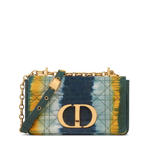【包税】dior/迪奥 2021春夏新款 caro系列 女士小号五彩绿水洗牛仔布