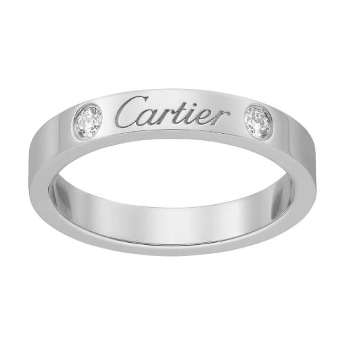【包邮包税】 cartier 21年秋冬 男士 戒指 c de cartier结婚对戒 b