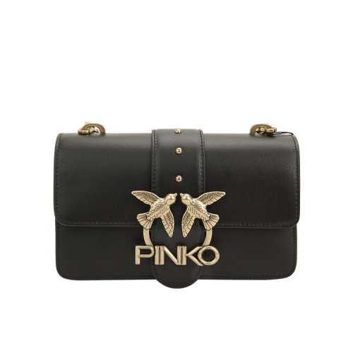 【21春夏新品国内现货】pinko/品高 牛皮革双燕logo装饰女士日常通勤
