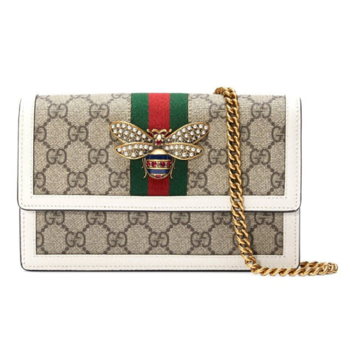 gucci蜜蜂包真假图解,gucci包真假鉴定图解 gucci/古驰 包袋 斜挎包 帆布/配皮 玛格丽特珍珠蜜蜂woc链条包 476