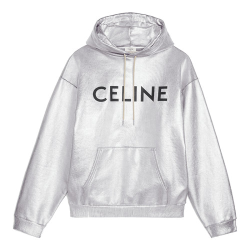 【包税】celine/赛琳 21早秋新款 男士银色棉质抓绒卫衣2y321684o.
