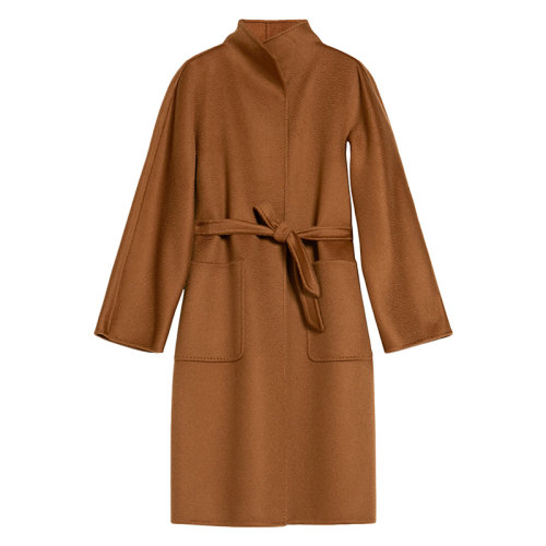 【包税】maxmara/麦丝玛拉 经典款 lilia系列 女士褐色羊绒大衣