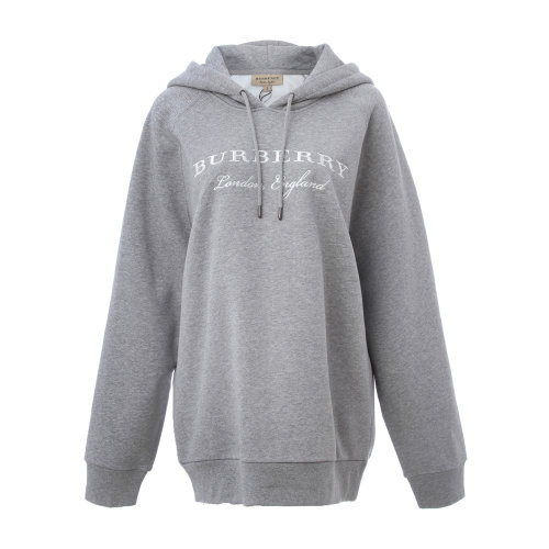 连帽女士加绒灰色卫衣 女卫衣 上衣 女装 burberry/博柏利 巴宝莉