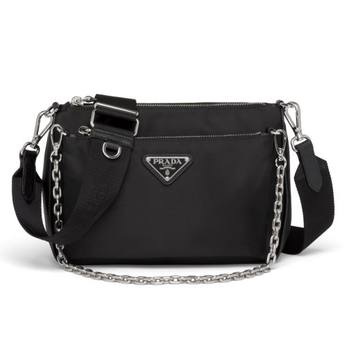 【包税】prada/普拉达 21秋冬新款 尼龙链条单肩包 1bh168_064_f0002