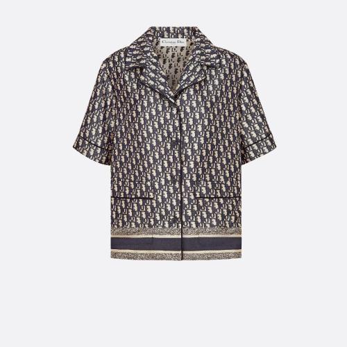 【包邮包税】 dior迪奥 21年秋冬 女士 短袖衬衫 dior chez moi 家居