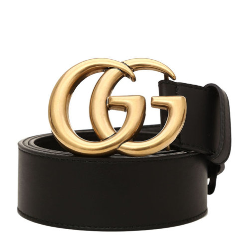 gucci/古驰 互扣式gg带扣真皮腰带 397660 黑色