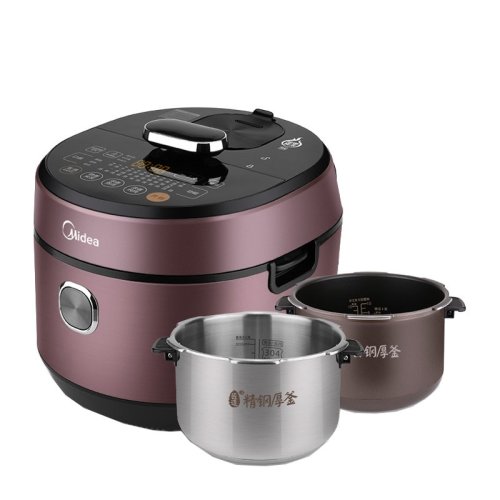 手机扫码：388元包邮 美的(Midea) 电压力锅 IH电磁加热 可中途加菜 MY-HT5077P 钢胆5L