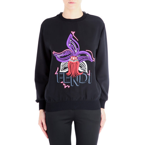 fendi/芬迪 印花女士卫衣 42 黑色