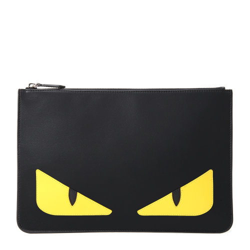 fendi(芬迪) 黑色皮质小恶魔手包