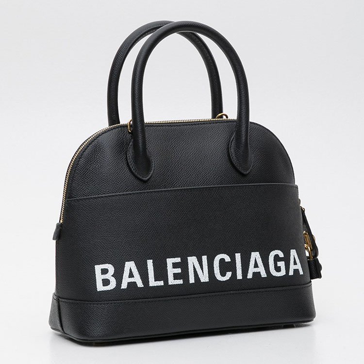 balenciaga/巴黎世家 18年秋冬 logo 贝壳包 女包 女性 黑色 手提包