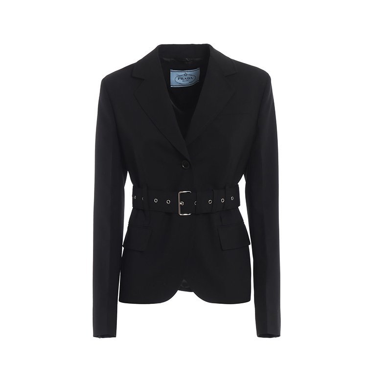 prada/普拉达 19年春夏 修身 女性 腰带 ol风 女士西服 p581gh.