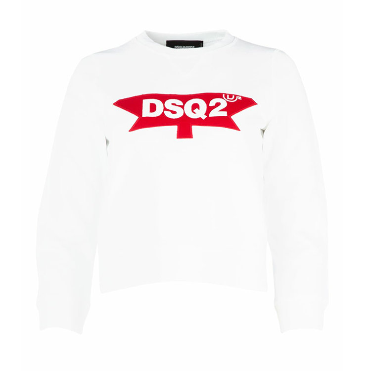 dsquared2/d二次方 19年秋冬 服装 套头 女性 logo 休闲风 白色 女士