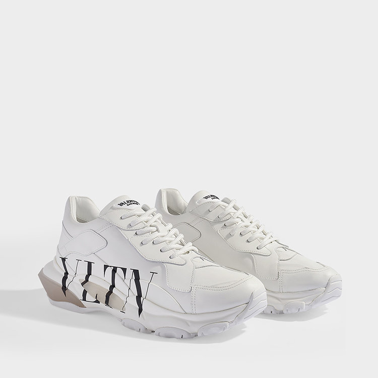 华伦天奴/valentino 19年春夏 vltn 跑步鞋 女性 老爹鞋 logo 白色