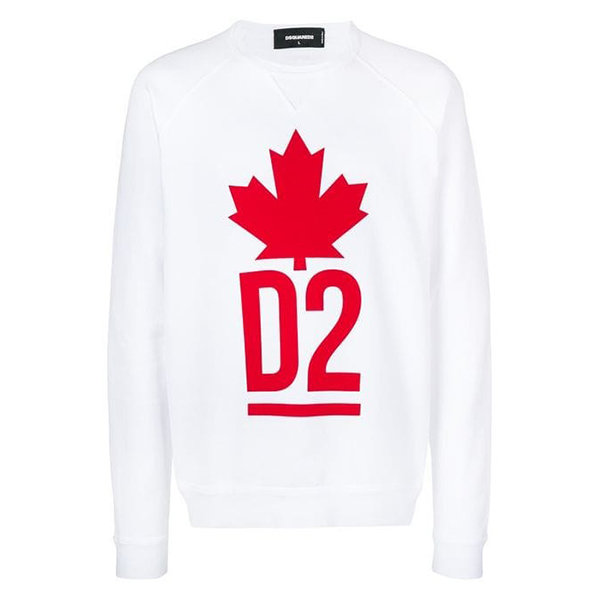 DSQUARED2 logo,花店简约logo设计 dsquared2/d二次方 19年春夏 套头 男性 印花 logo 男卫衣 s71gu0285