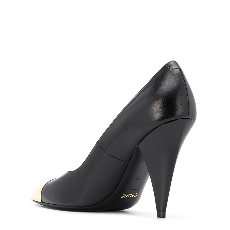 celine/赛琳 19年春夏 尖头 女性 粗跟 拼色 高跟鞋 33027308238ng
