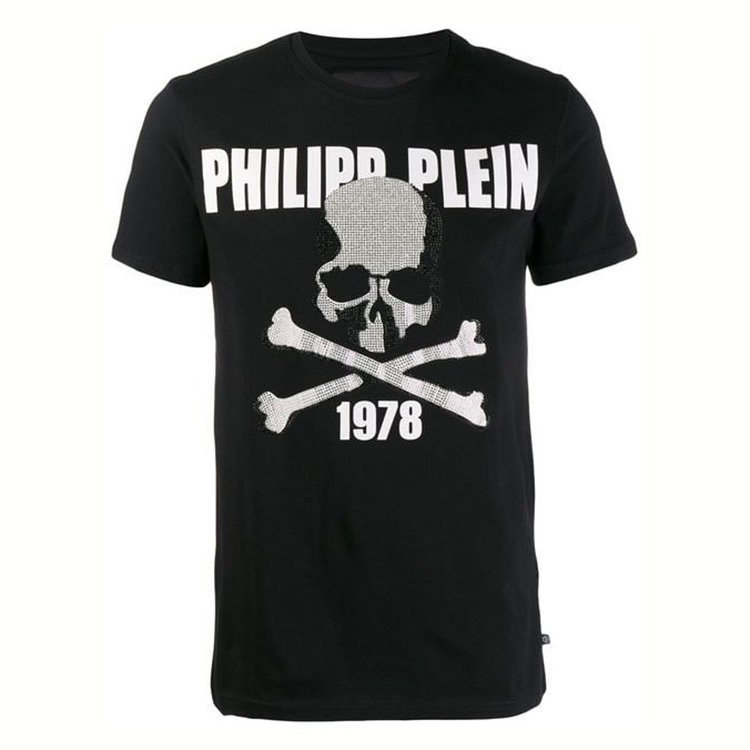 骷髅头logo的衣服牌子,骷髅logo的牌子衣服 philipp plein/菲利普·普兰 19年秋冬 服装 圆领 男性 骷髅头 logo