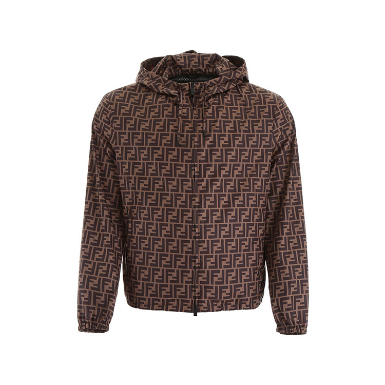 芬迪/fendi 19年秋冬 外套 男性 logo 休闲 棕色 男士夹克 fw0832 a7