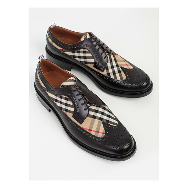 burberry/博柏利 20年春夏 牛津鞋 男性 格纹 英伦 格子 商务休闲鞋