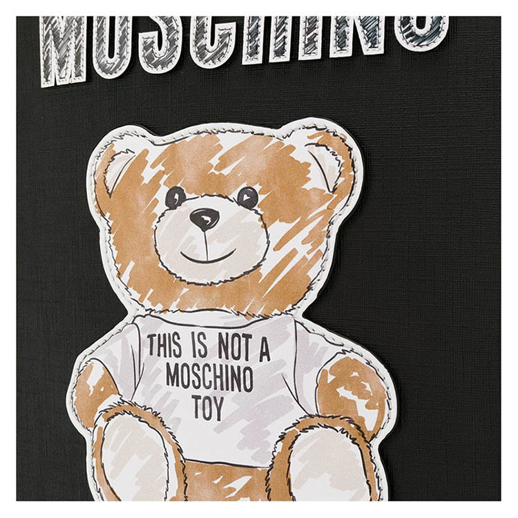 moschino/莫斯奇诺 19年春夏 泰迪熊手拿背包 女性 logo 小熊 双肩包