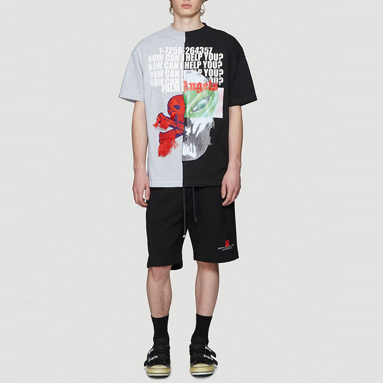 palmangels短裤,palmangels裤子 angels/palm angels 19年秋冬 服装 高腰 男性 运动裤 宽松 男士短裤