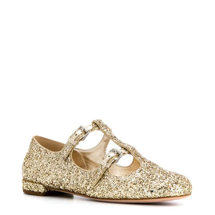 miu miu/缪缪 19年秋冬 玛丽珍鞋 女性 圆头 亮片 平跟鞋 5f863c-f-3