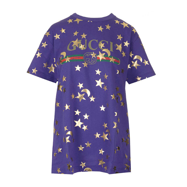 gucci/古驰 19年秋冬 短t 女性 紫色 女士短袖t恤 580968/xjbh4 5168