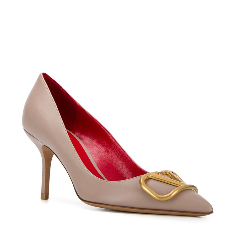 valentino/华伦天奴 19年秋冬 百搭 女性 米色 高跟鞋 sw0s0r78 dsh