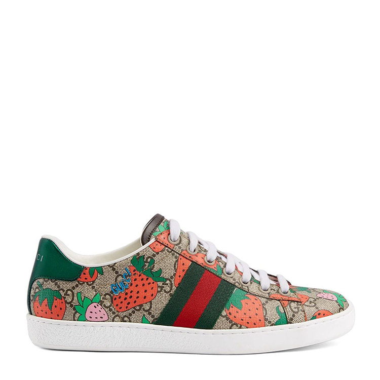 gucci/古驰 19年秋冬 ace 系列女士gg和gucci草莓印