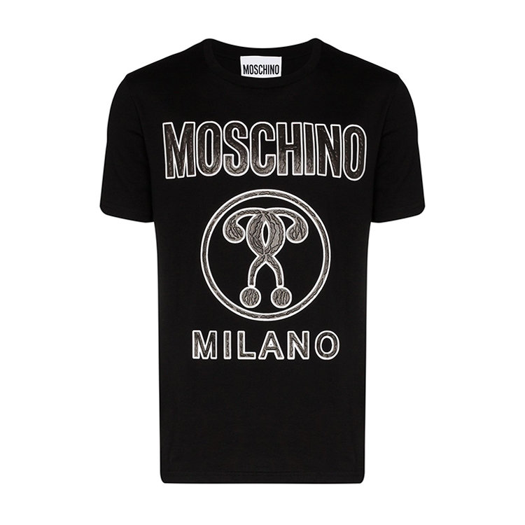 moschino/莫斯奇诺 20年春夏 服装 男士t恤 男性 黑色 男士短袖t恤 a