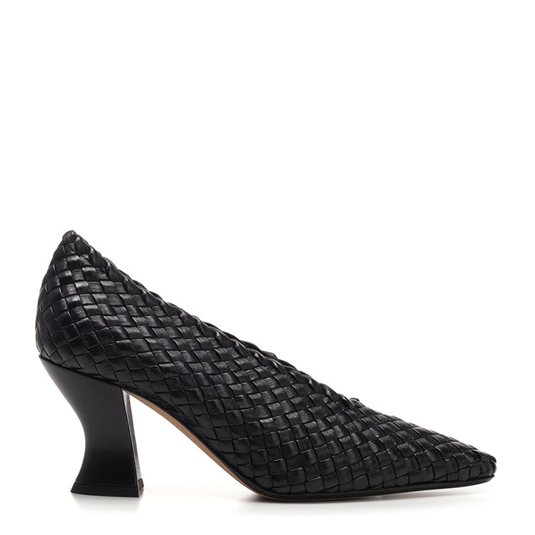 bottega veneta/葆蝶家 20年春夏 bv 女性 酒红色 中跟鞋 608850vbsn0