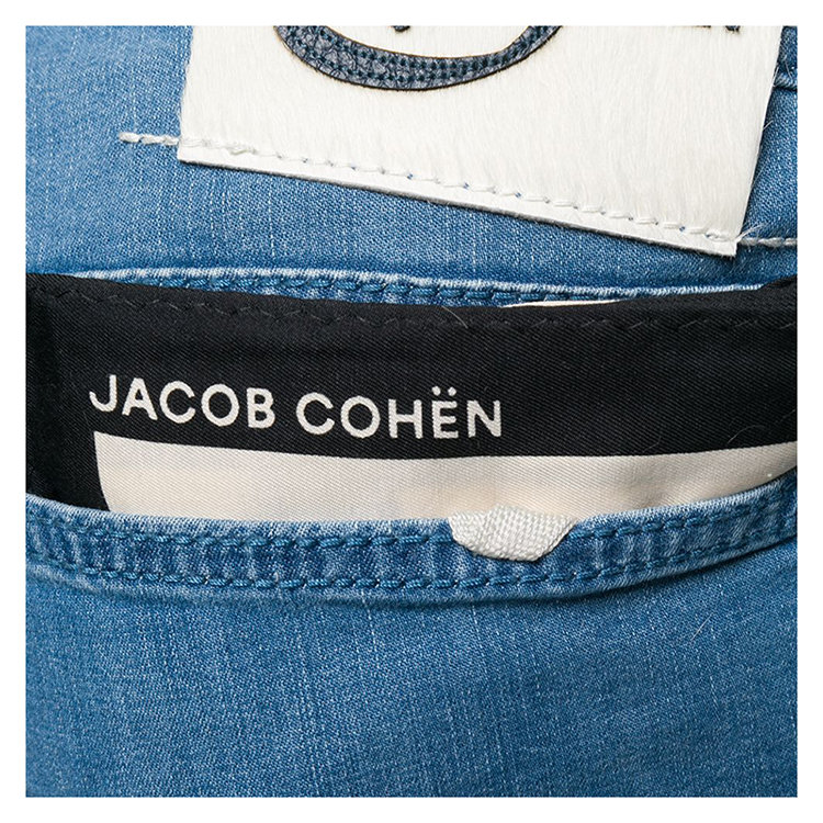 jacob cohen/jacob cohen 20年春夏 百搭 男性 logo 海军蓝 男士牛仔